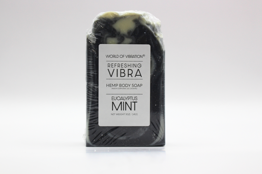 Refreshing Vibra Hemp Body Soap - Unique Eucalyptus & Mint Scent | World of Vibration