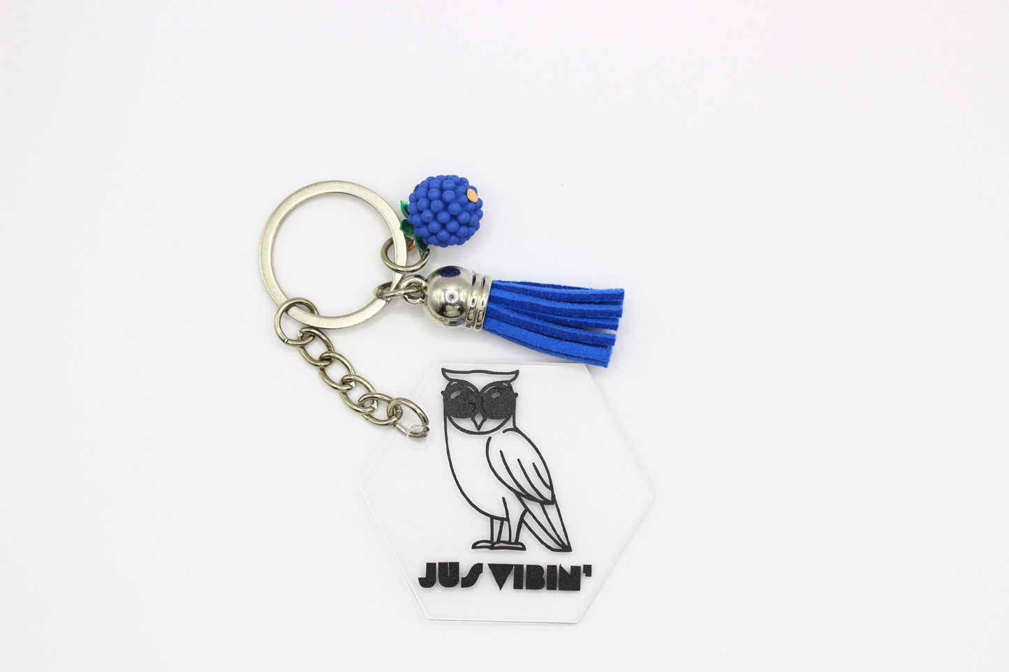 Jus' Vibin' Key Chain