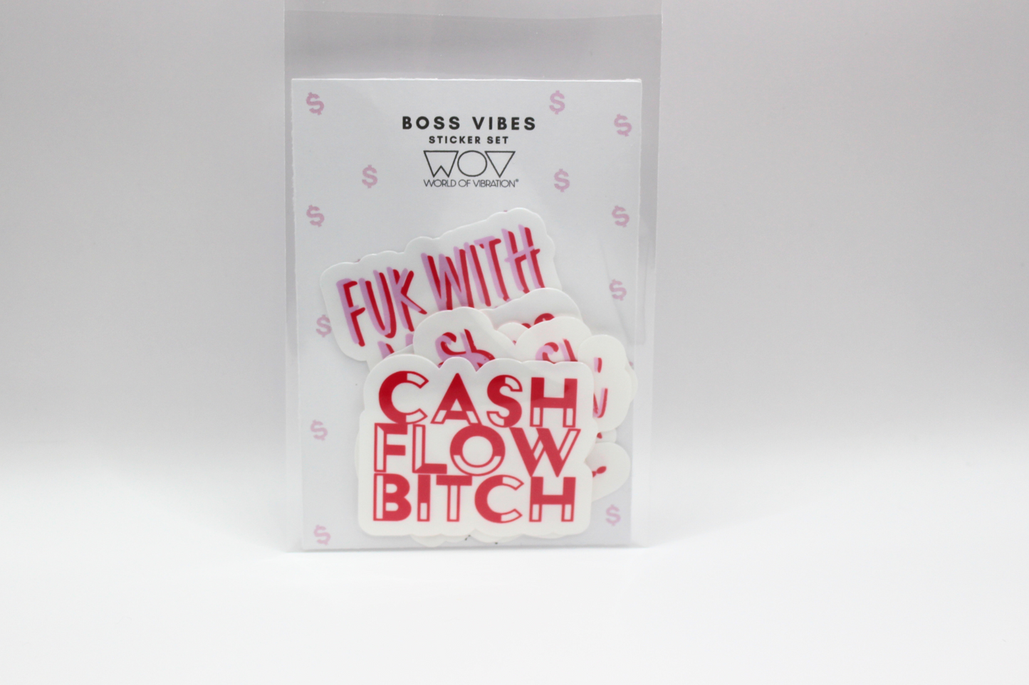 Boss Vibes Sticker Set Pink