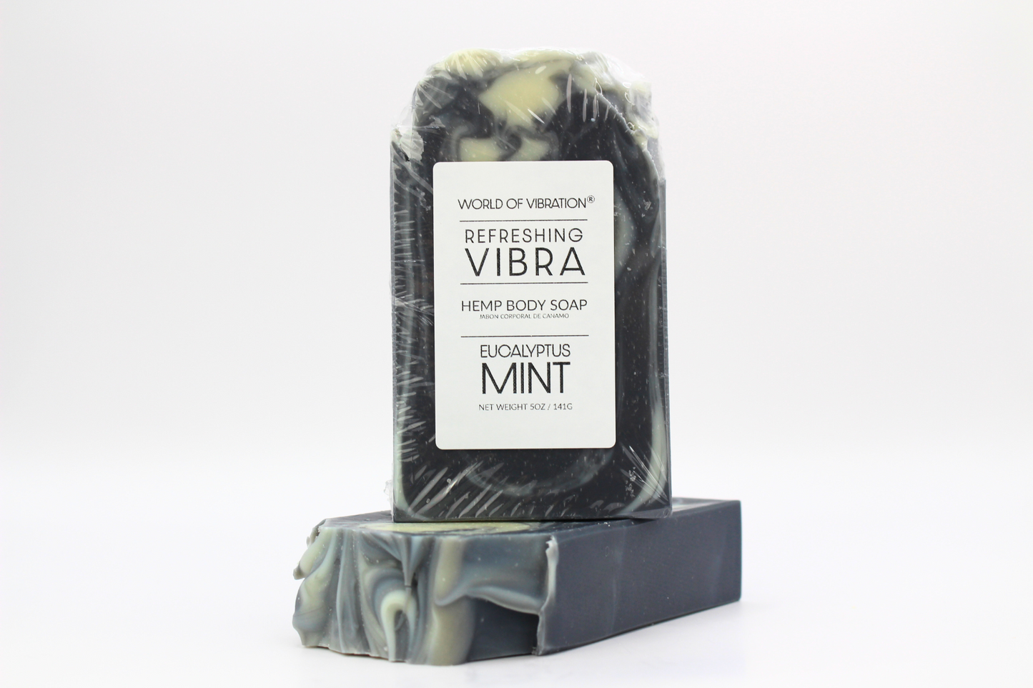 Refreshing Vibra Hemp Body Soap - Unique Eucalyptus & Mint Scent | World of Vibration