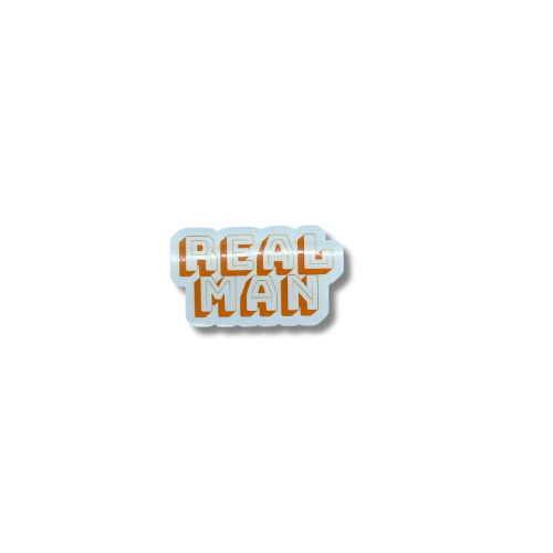 Real Man Sticker