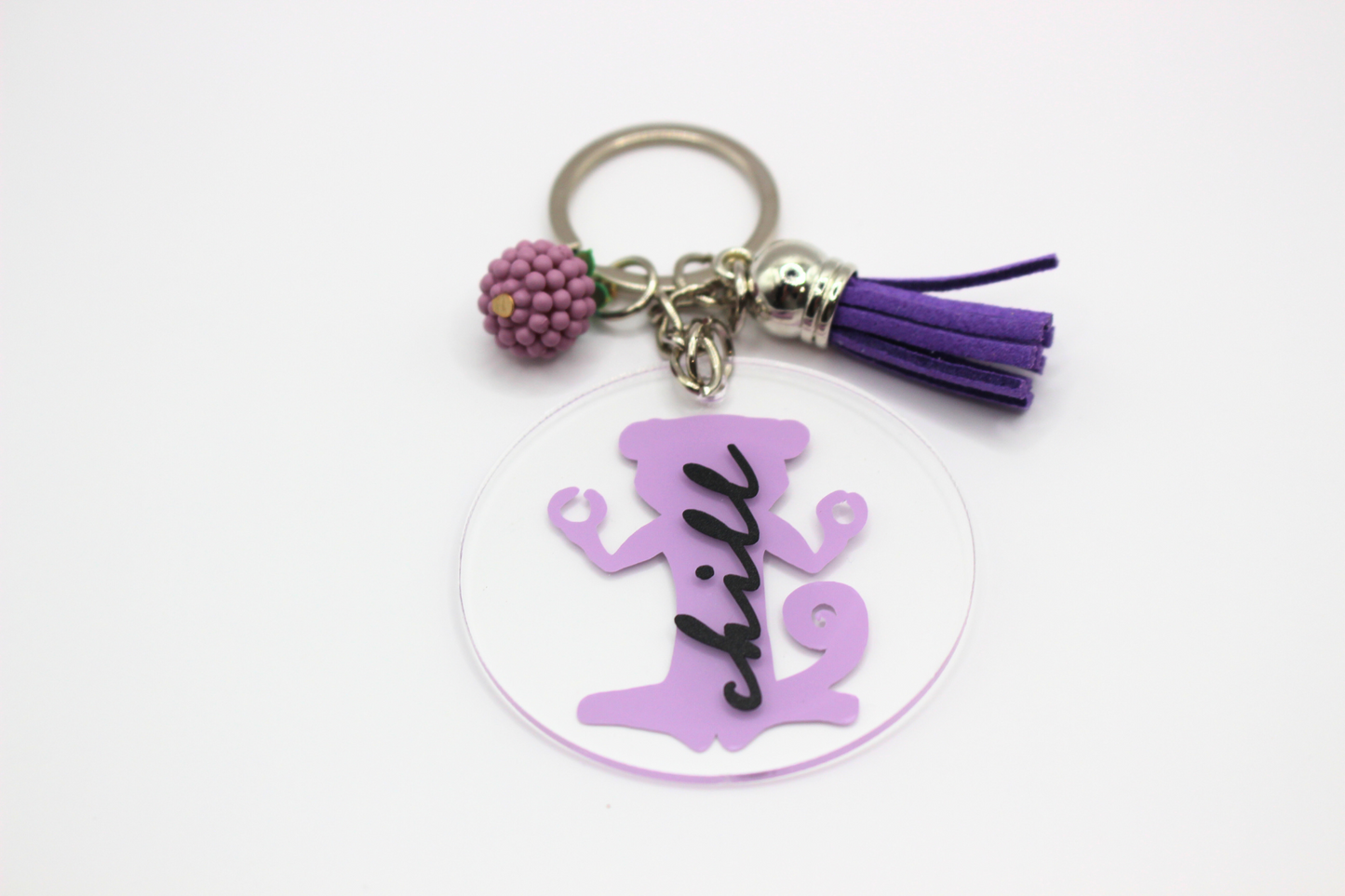 Chill Meditating "Chamillion" Key Chain