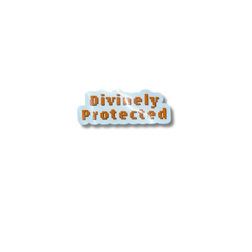 Divinely Protected Sticker