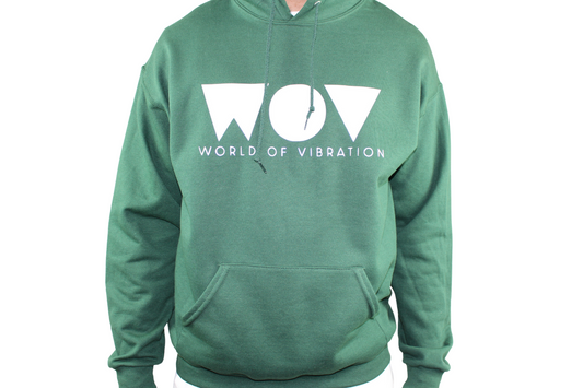 GREEN WOV LOGO HOODIE