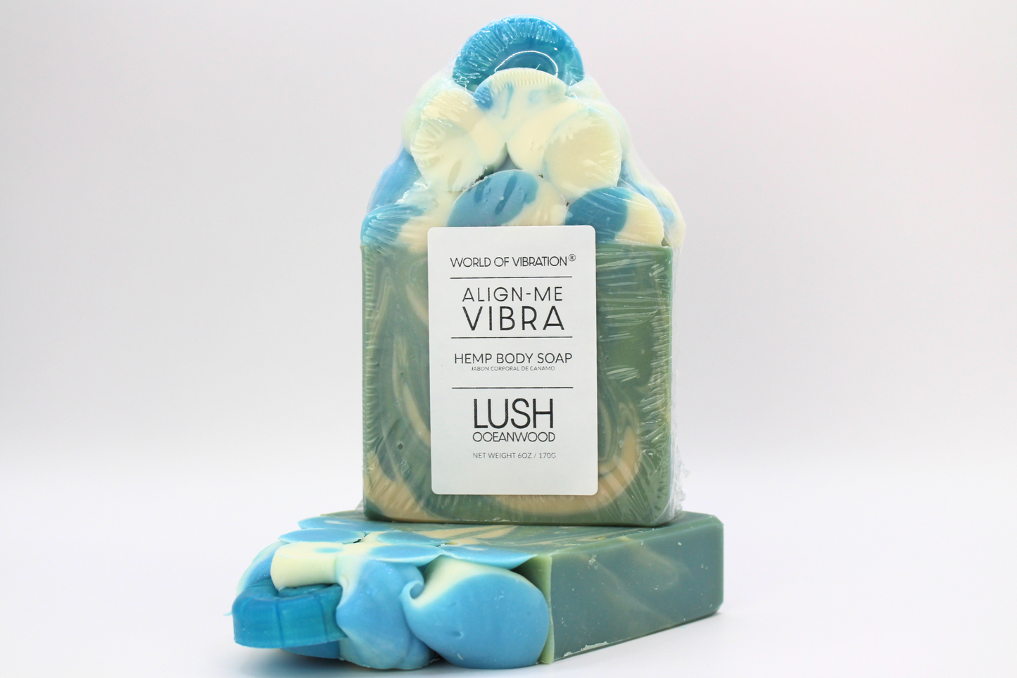 World of Vibration® Align-Me Vibra Frosted Soap: for Meditation and Alignment