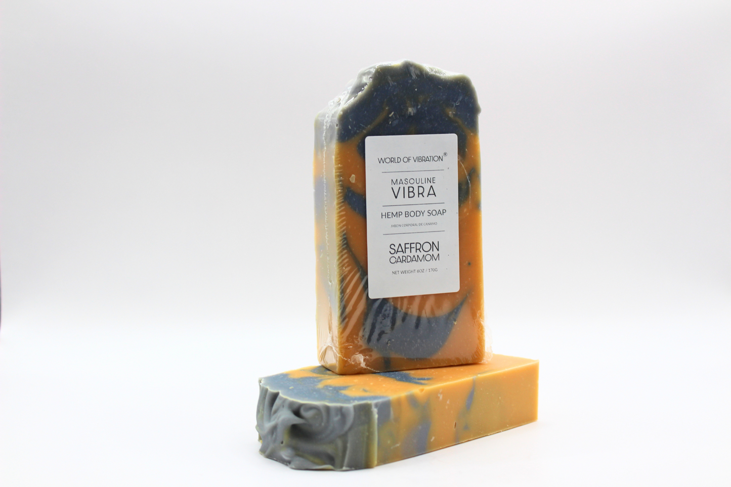 Masculine Vibra Hemp Body Soap - Ozone & Musk Scent | World of Vibration