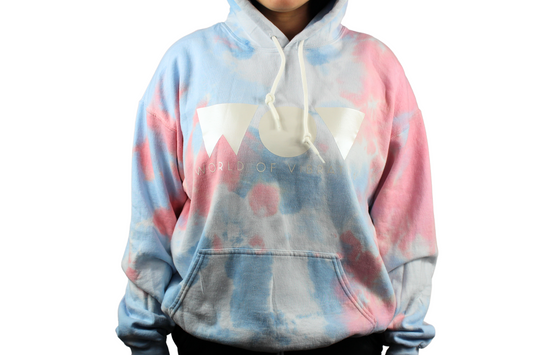 TIEDYE WOV BLOCK HOODIE