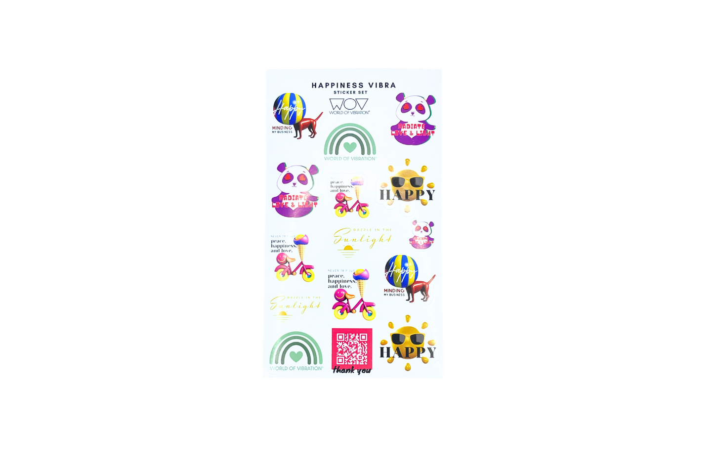 Happiness Vibra Sticker Sheet