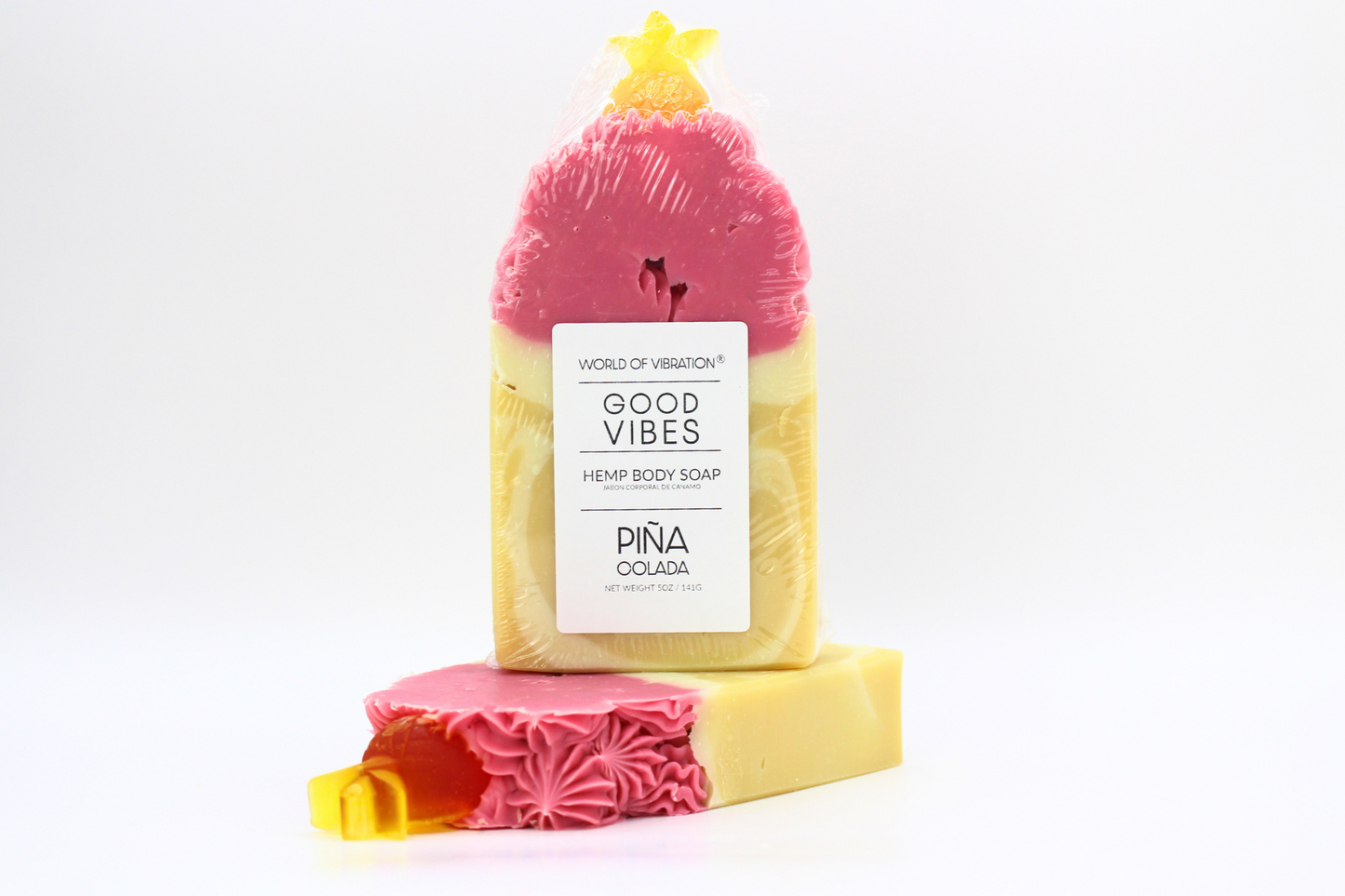 Piña Colada Hemp Body Soap - Luxurious Tropical Scent - World of Vibration®