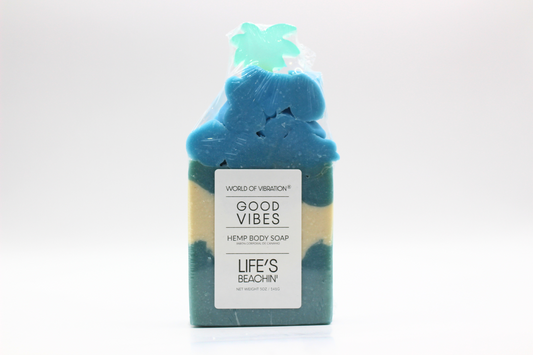 Life's Beachin' Hemp Body Soap - Refreshing Coconut Lime Essence - World of Vibration®