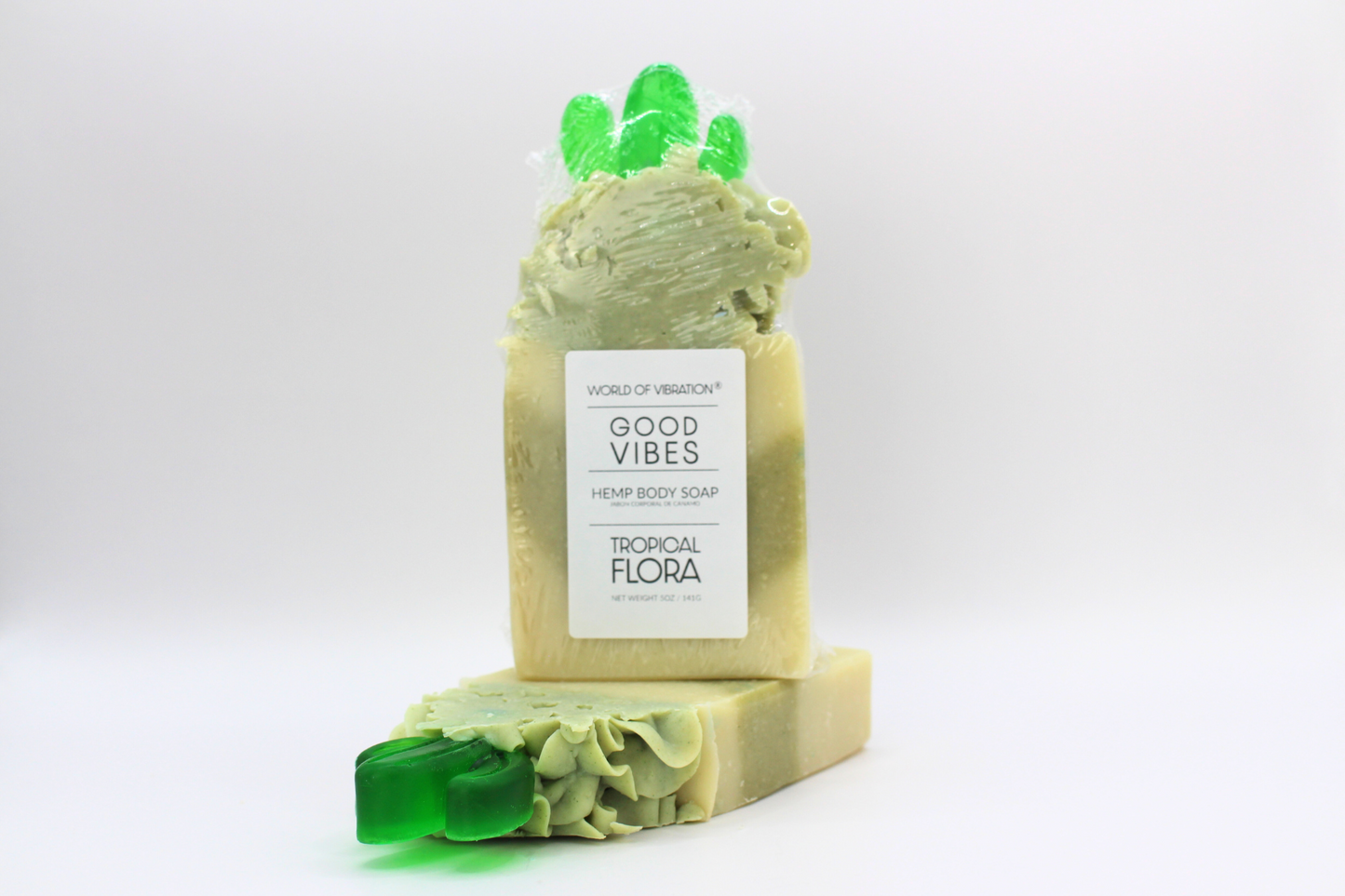 Tropical Flora Hemp Body Soap - Botanical Fragrance - World of Vibration®