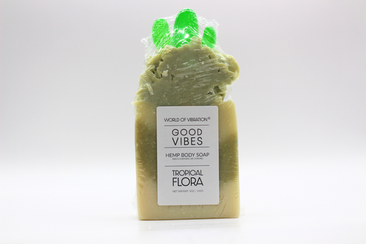 Tropical Flora Hemp Body Soap - Botanical Fragrance - World of Vibration®