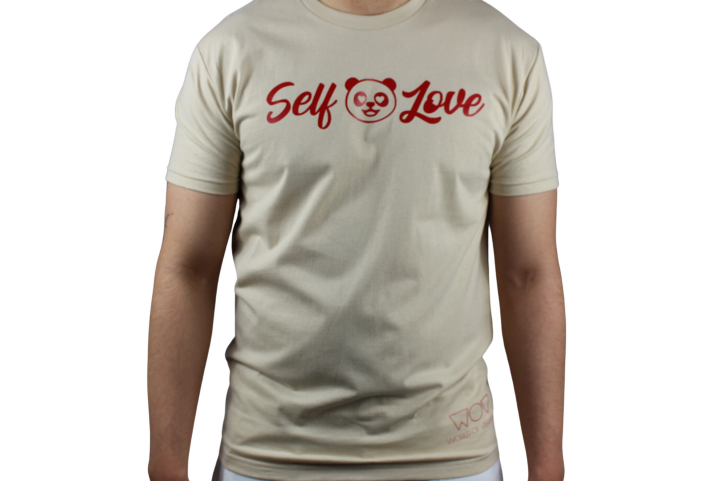 SELF-LOVE PANDA T-SHIRT TAN