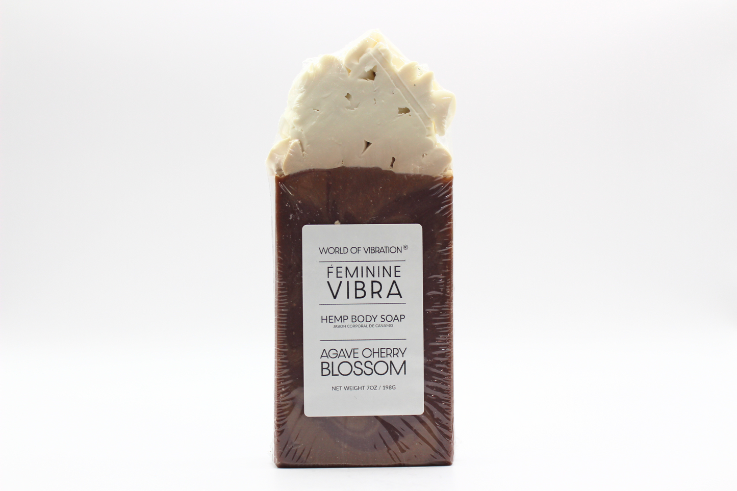 World of Vibration® Feminine Vibra Frosted Soap: Handmade Glitter Soap for Nurturing Inner Creativity