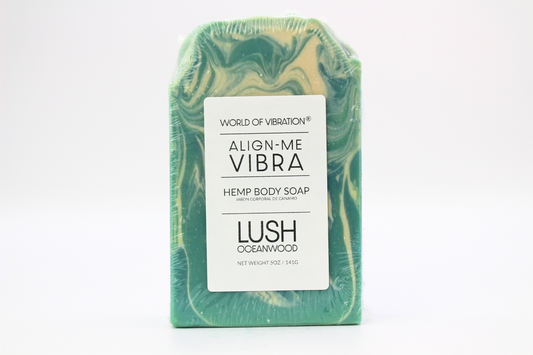 Align-Me Vibra Hemp Body Soap - Ocean Wood and Citrus Scent | World of Vibration