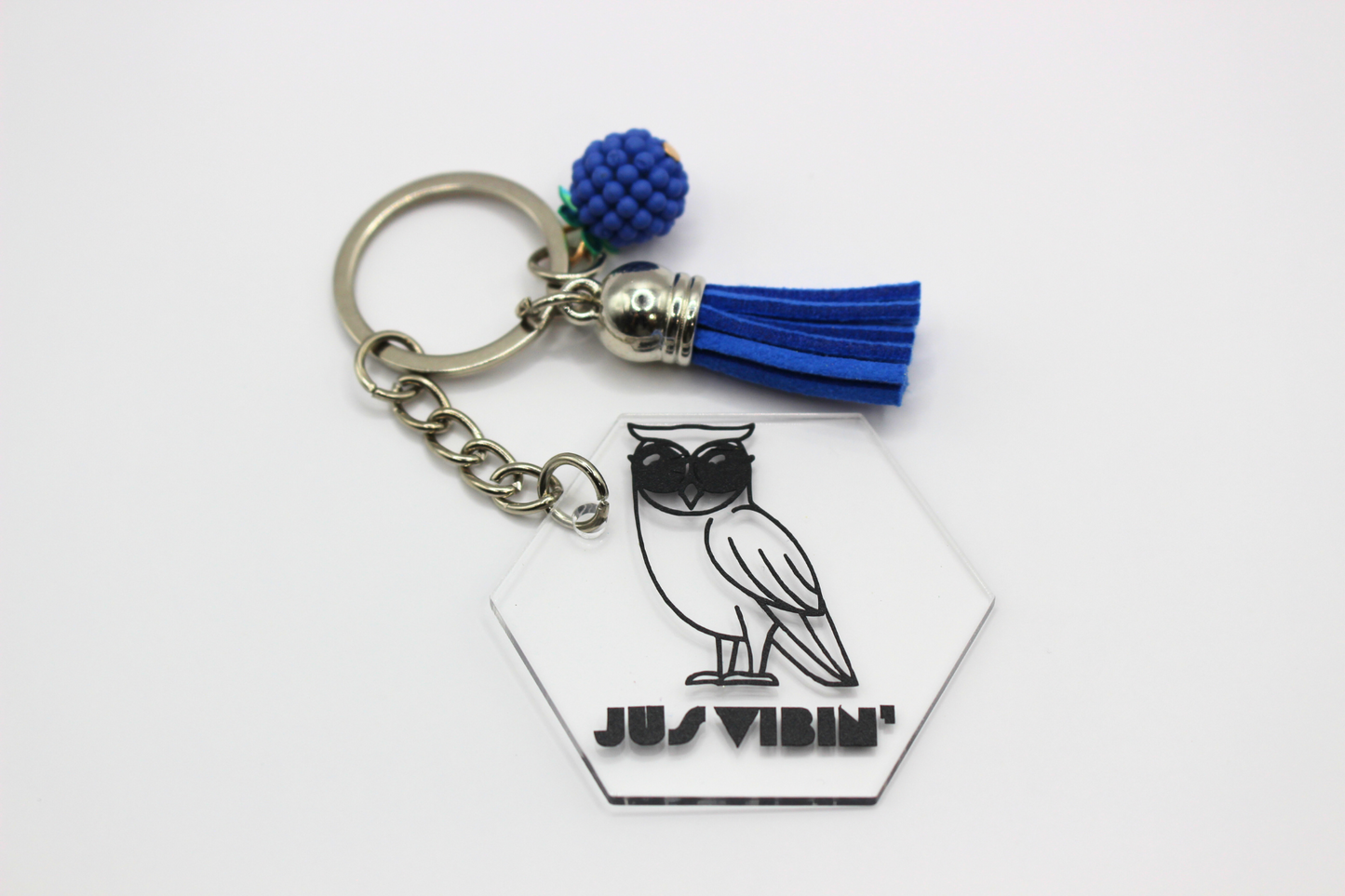 Jus' Vibin' Key Chain