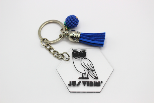 Jus' Vibin' Key Chain